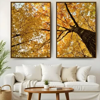 Kit Quadro Decorativo Yellow Tree
