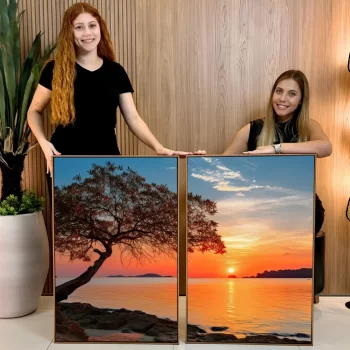 Kit Quadro Decorativo Pôr Do Sol I