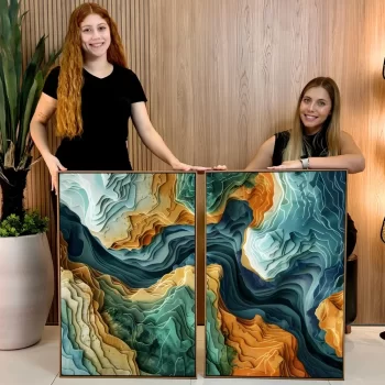 Kit Quadro Decorativo Texturizado I