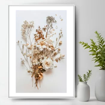 Quadro Decorativo Ramo De Folhas Secas I