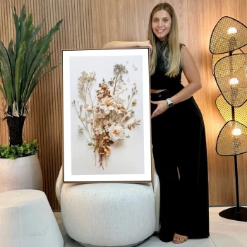 Quadro Decorativo Ramo De Folhas Secas I