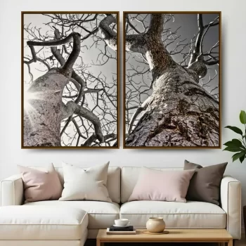 Kit Quadro Decorativo Árvore Seca