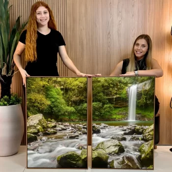 Kit Quadro Decorativo Cachoeira IV