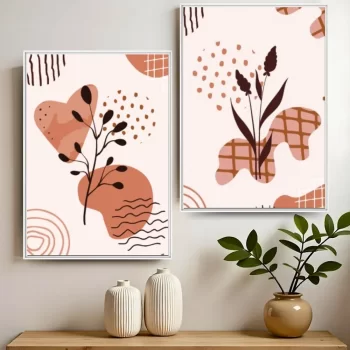 Kit Quadro Decorativo Abstract Art l