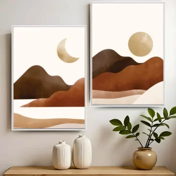 Kit Quadro Decorativo Landscape Vector Art l