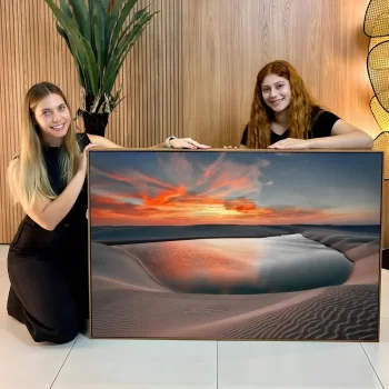 Quadro Decorativo Dunas Pôr Do Sol