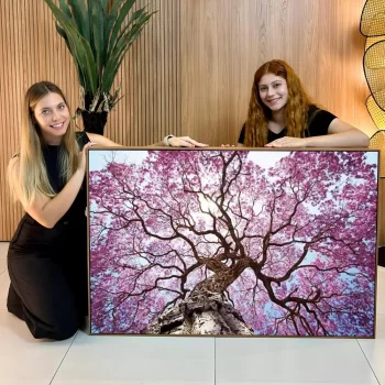 Quadro Decorativo Árvore Rosa