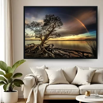 Quadro Decorativo Árvore Com Raizes