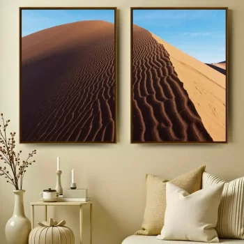 Kit Quadro Decorativo Duas Fim De Tarde