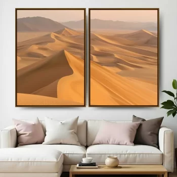 Kit Quadro Decorativo Dunas