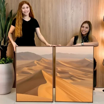 Kit Quadro Decorativo Dunas