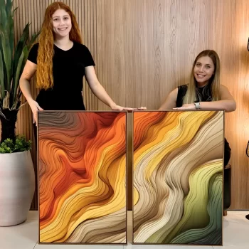 Kit Quadro Decorativo Texturizado III
