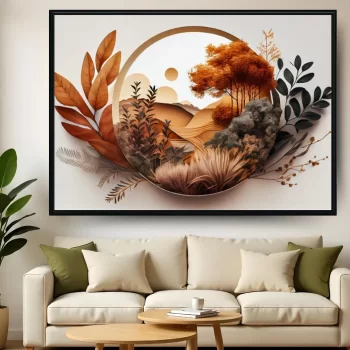 Quadro Decorativo Flores Outonadas