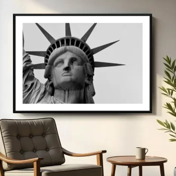 Quadro Decorativo Estátua Da Liberdade USA