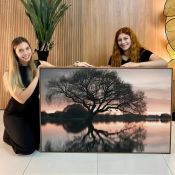 Quadro Decorativo Árvore No Rio