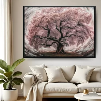 Quadro Decorativo Árvore Rosé