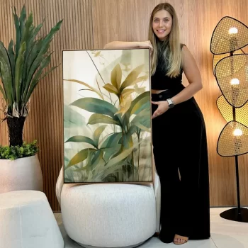 Quadro Decorativo Pintura Verde I