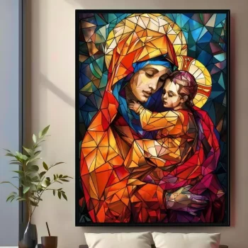 Quadro Decorativo Maria & Jesus I