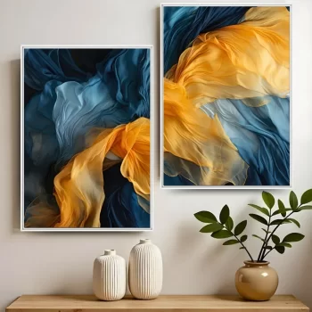 Kit Quadro Decorativo Wavy Fabric