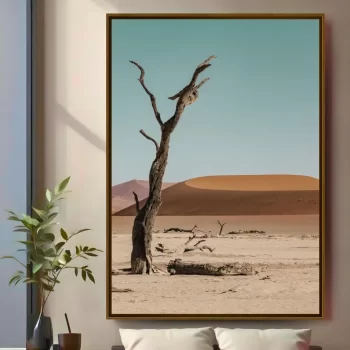 Quadro Decorativo Árvore Seca Com Dunas I