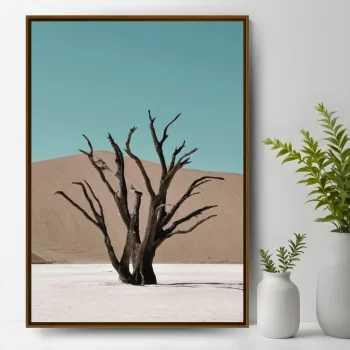 Quadro Decorativo Árvore Seca Com Dunas II