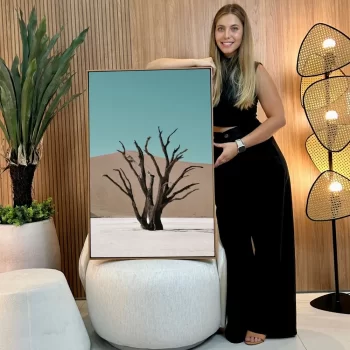 Quadro Decorativo Árvore Seca Com Dunas II