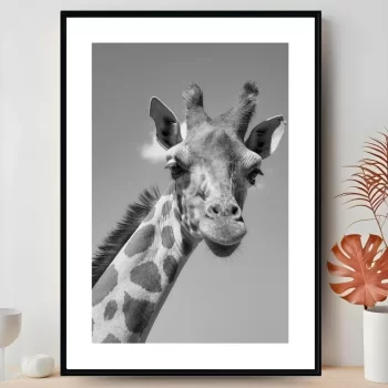 Quadro Decorativo Girafa Savana I