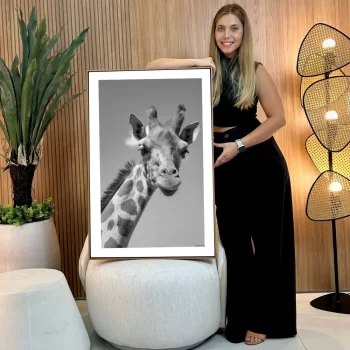 Quadro Decorativo Girafa Savana I