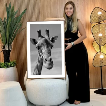 Quadro Decorativo Girafa Savana II