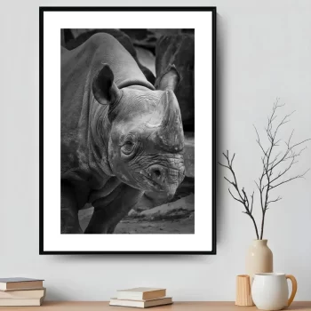 Quadro Decorativo Rinoceronte