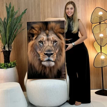 Quadro Decorativo Leão