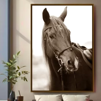 Quadro Decorativo Cavalo Sépia II