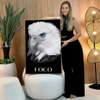 Quadro Decorativo Águia Foco