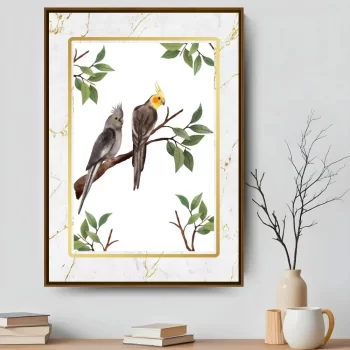 Quadro Decorativo Calopsitas III