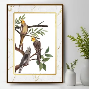 Quadro Decorativo Calopsitas IV