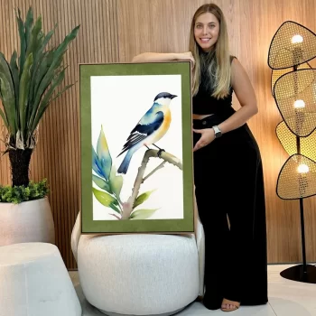 Quadro Decorativo Pássaro Aquarela II