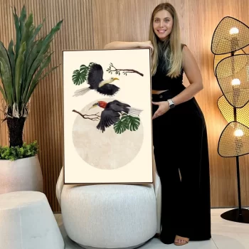 Quadro Decorativo Pássaros Edit II