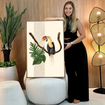 Quadro Decorativo Pássaros Edit III
