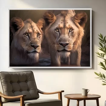 Quadro Decorativo Animais Selvagens