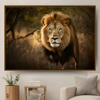 Quadro Decorativo Leão Selvagem l