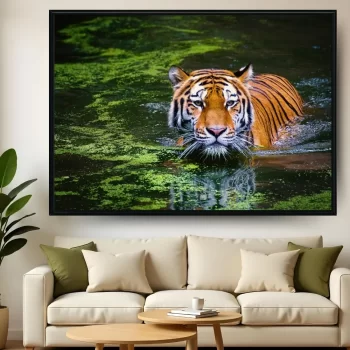Quadro Decorativo Tigre Rio
