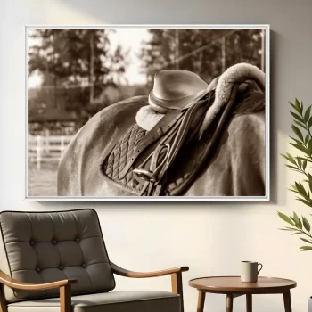 Quadro Decorativo Cavalo Sépia l