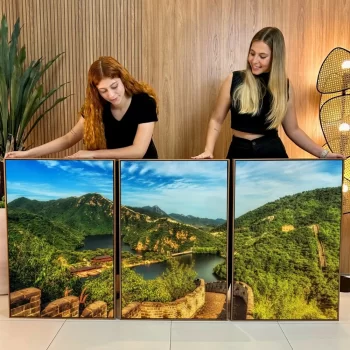 Kit Quadro Decorativo Muralha Da China 3 Partes