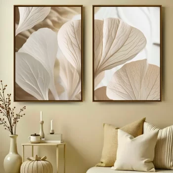 Kit Quadro Decorativo Flor Clean