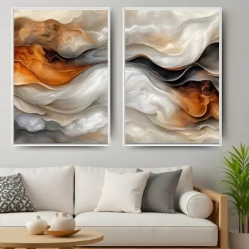 Kit Quadro Decorativo Abstrato Premium