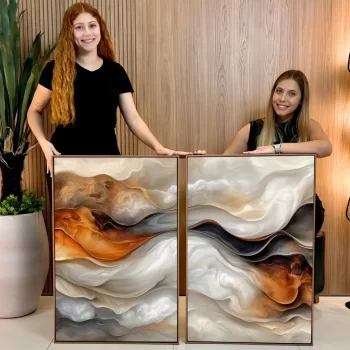 Kit Quadro Decorativo Abstrato Premium