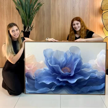 Quadro Decorativo Blue Flower