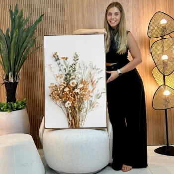 Quadro Decorativo Flores Neutras Composição I