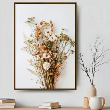 Quadro Decorativo Flores Neutras Composição II