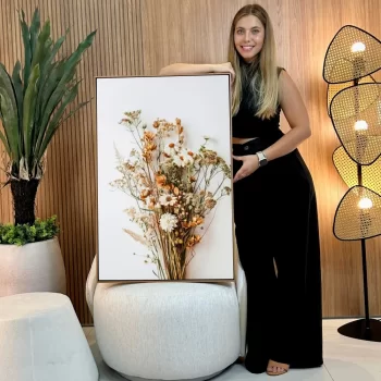 Quadro Decorativo Flores Neutras Composição II